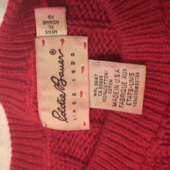 Vintage Eddie Bauer 100% Cotton Sweater - Picture 2 of 8